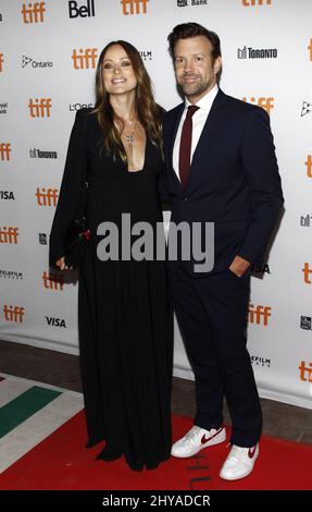 Olivia Wilde und Jason Sudeikis nehmen an der „Colossal“-Premiere beim Toronto International Film Festival 2016 Teil Stockfoto