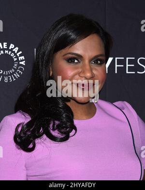 Mindy Kaling kommt zum Hulu PaleyFest 2016 Herbstvorschau 'The Mindy Project: Inside the Writers Room im Paley Center for Media, Los Angeles. Stockfoto