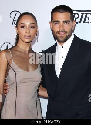 Cara Santana und Jesse Metcalfe nehmen an der Pre-Emmy-Veranstaltung von Variety and Women in Film im Gracias Madre Teil Stockfoto