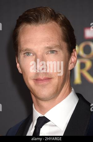 Benedict Cumberbatch nimmt an der Premiere von „Doctor Strange“ von Disney und Marvel Studios im El Capitan Theatre am 20. Oktober 2016 in Los Angeles, CA, USA, Teil. Stockfoto