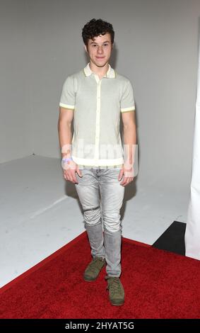 Nolan Gould nimmt an dem jährlichen Familienfestival „Zeit für Helden“ der Elizabeth Glaser Pediatric AIDS Foundation 27. in den Smashbox Studios Teil. Stockfoto