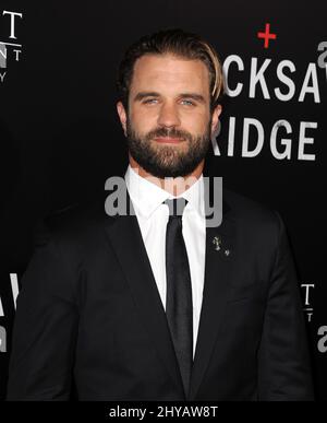 Milo Gibson bei der Premiere von 'Hacksaw Ridge' in Los Angeles Stockfoto