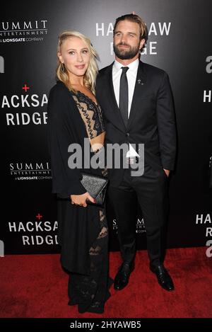 Milo Gibson bei der Premiere von 'Hacksaw Ridge' in Los Angeles Stockfoto