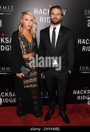 Milo Gibson bei der Premiere von 'Hacksaw Ridge' in Los Angeles Stockfoto