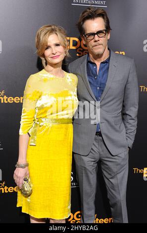 Kyra Sedgwick, Kevin Bacon bei einer Sondervorführung des Films in den Regal LA LIVE Theatern am Mittwoch, den 9. November 2016, in Los Angeles. Stockfoto