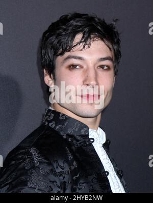 Ezra Miller nimmt an der Weltpremiere von „Fantastic Beasts and where to Find Them“ in Alice Tully Hall am Donnerstag, den 10. November 2016, in New York Teil. Stockfoto