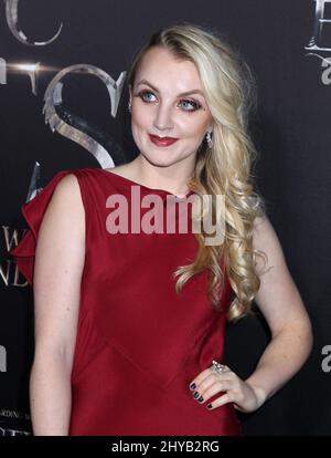 Evanna Lynch nimmt an der Weltpremiere von „Fantastic Beasts and where to Find Them“ in der Alice Tully Hall am Donnerstag, den 10. November 2016, in New York Teil. Stockfoto