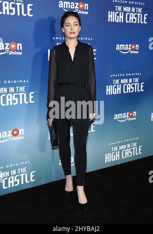 Alexa Davalos bei Amazon bei der Premiere von „The man in the High Castle“ in der zweiten Staffel im Pacific Design Center Stockfoto