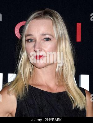 Kari Matchett nahm an der Premiere von „The man in the High Castle“ von Amazon Teil, die im Pacific Design Center stattfand Stockfoto