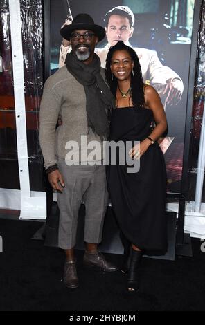 Isaiah Washington und Jenisa Garland bei der Weltpremiere von „Live by Night“ in Los Angeles Stockfoto
