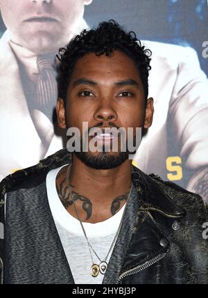 Miguel bei der Weltpremiere von „Live by Night“ in Los Angeles Stockfoto