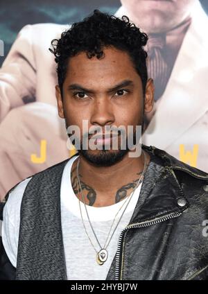 Miguel bei der Weltpremiere von „Live by Night“ in Los Angeles Stockfoto