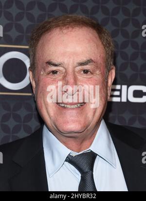 Al Michaels Ankunft in der NHL 100 Gala im Microsoft Theater statt. Stockfoto