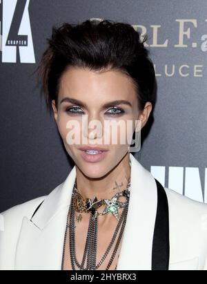 Ruby Rose bei der Premiere von John Wick: Chapter Two, in Los Angeles, Kalifornien Stockfoto