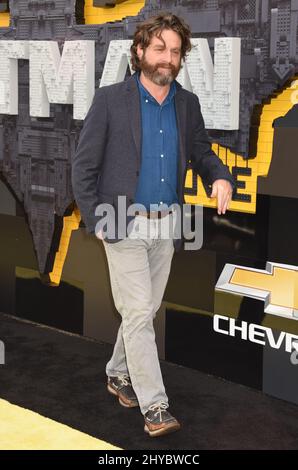 Zach Galifianakis beim Lego Batman Movie in Los Angeles Stockfoto