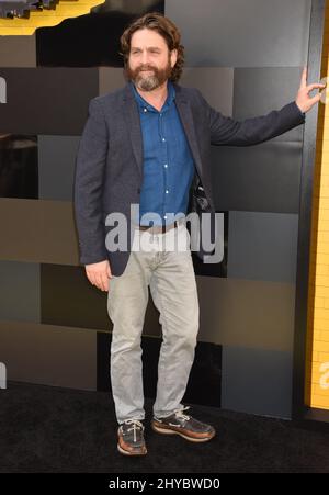 Zach Galifianakis beim Lego Batman Movie in Los Angeles Stockfoto