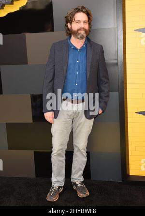 Zach Galifianakis beim Lego Batman Movie in Los Angeles Stockfoto