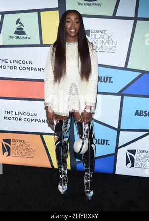 Estelle Arriving for the Essence's Annual Black Women in Music Event 8., das im Februar 9. 2017 im Neuehouse, Hollywood, Los Angeles, stattfindet Stockfoto