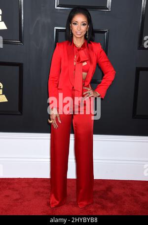 Mya nimmt an den Annual Grammy Awards 59. in Los Angeles Teil Stockfoto