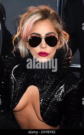 Lady Gaga nimmt an den Annual Grammy Awards 59. in Los Angeles Teil Stockfoto