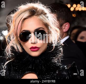 Lady Gaga nimmt an den Annual Grammy Awards 59. in Los Angeles Teil Stockfoto