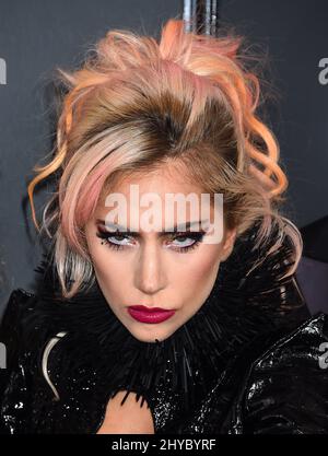 Lady Gaga nimmt an den Annual Grammy Awards 59. in Los Angeles Teil Stockfoto