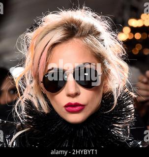 Lady Gaga nimmt an den Annual Grammy Awards 59. in Los Angeles Teil Stockfoto