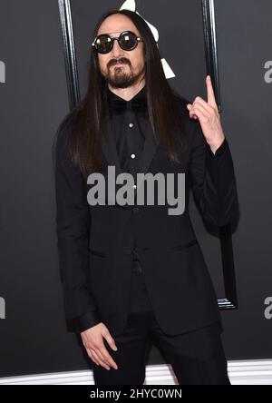 Steve Aoki nimmt an den Annual Grammy Awards 59. in Los Angeles Teil Stockfoto