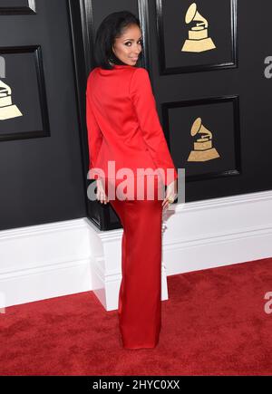 Mya nimmt an den Annual Grammy Awards 59. in Los Angeles Teil Stockfoto