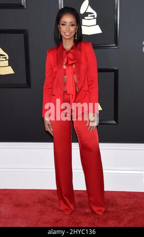 Mya nimmt an den Annual Grammy Awards 59. in Los Angeles Teil Stockfoto