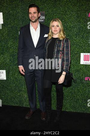 David Walton und Majandra Delfino nehmen an dem „unvergesslichen Abend“ des Women's Cancer Research Fund im Beverly Wilshire Hotel Teil Stockfoto