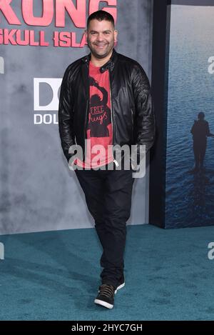 Guillermo Diaz bei Warner bros. Bilder und legendäre Bilder präsentieren die Premiere von „Kong: Skull Island“ im Dolby Theater in Los Angeles, USA Stockfoto