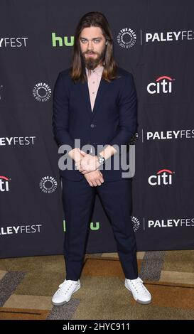 Tom Payne bei der Ankunft zum jährlichen PaleyFest Los Angeles: The Walking Dead 34. im Dolby Theater Stockfoto