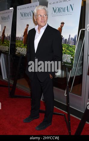 Richard Gere 'Norman' Los Angeles Premiere im Linwood Dunn Theater im Mary Pickford Center for Motion Picture Study Stockfoto