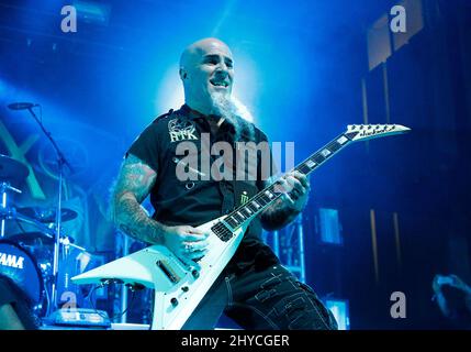 Scott Ian von Anthrax tritt beim Las Rageous Festival 2017 im Downtown Las Vegas Events Center auf Stockfoto