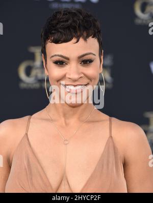 Carly Hughes nimmt an der Disney-Premiere „Pirates of the Caribbean: Dead Men Tell No Tales“ in Los Angeles Teil Stockfoto