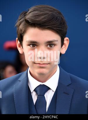 Lewis McGowan besuchte Disneys Premiere „Pirates of the Caribbean: Dead Men Tell No Tales“ in Los Angeles Stockfoto