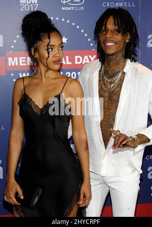 Izabela Guedes und Wiz Khalifa Wiz Khalifa tritt in Drai's LIVE, Drai's Nightclub, The Cromwell auf Stockfoto