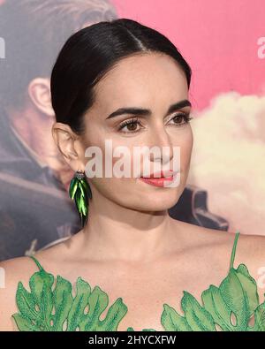 Ana de la Reguera bei der Premiere von „The Baby Driver“ im Ace Hotel Downtown in Los Angeles, USA Stockfoto