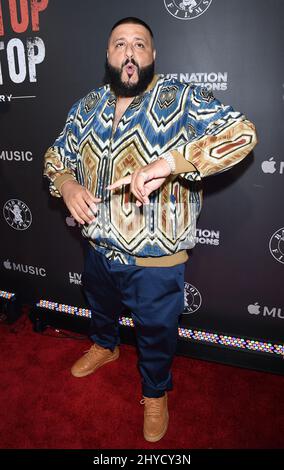 DJ Khaled bei der Premiere von Can't Stop, Won't Stop: A Bad Boy Story in der Writers Guild of America in Los Angeles, USA Stockfoto