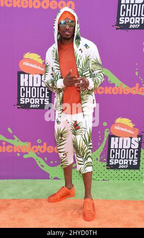 Nick Cannon nimmt an den Nickelodeon Kids' Choice Sports Awards 2017 Teil, die im Pauley Pavilion in Los Angeles, Kalifornien, stattfinden Stockfoto