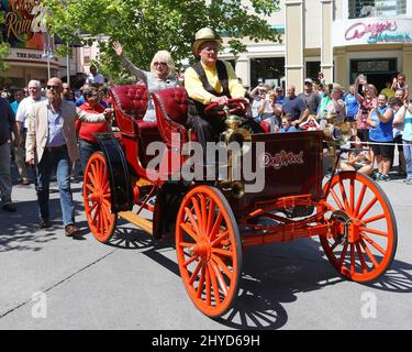 Dolly Parton besucht Dollywood im Dewitt Stockfoto