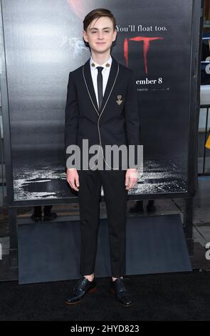 Jaeden Lieberher bei der IT-Weltpremiere im TCL Chinese Theatre in Los Angeles Stockfoto