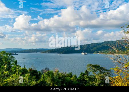 Skyline von Port Blair, Andaman, Indien Stockfoto