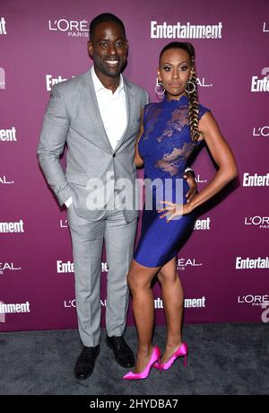 Sterling K. Brown und Ryan Michelle baden an der Entertainment Weekly Pre-Emmy Party Stockfoto