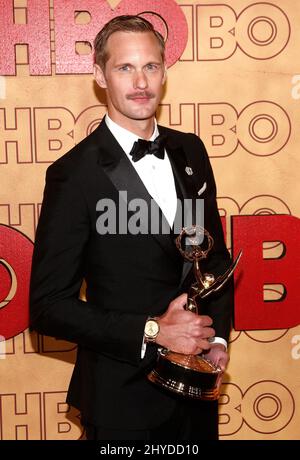 Alexander Skarsgard nimmt an der HBO Emmy After Party im Pacific Design Center Teil Stockfoto