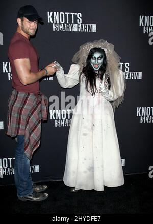 Kellan Lutz bei der Knott's Scary Farm und Instagram's Celebrity Night in Knott's Berry Farm Stockfoto