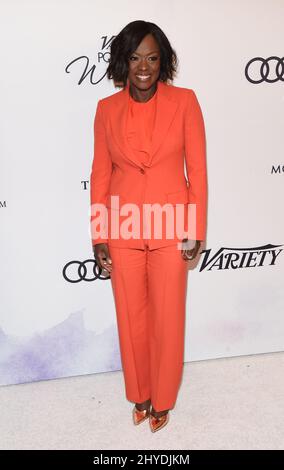 Viola Davis nimmt an Varieté's Power of Women: Los Angeles Teil, präsentiert von Lifetime im Beverly Wilshire Hotel in Los Angeles, USA Stockfoto