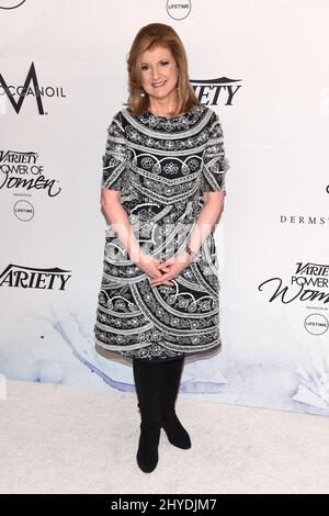 Arianna Huffington nimmt an Varieté's Power of Women: Los Angeles Teil, präsentiert von Lifetime im Beverly Wilshire Hotel in Los Angeles, USA Stockfoto