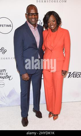 Viola Davis und Julius Tennon nehmen an der Variety's Power of Women: Los Angeles Teil, die von Lifetime im Beverly Wilshire Hotel, USA, veranstaltet wird Stockfoto